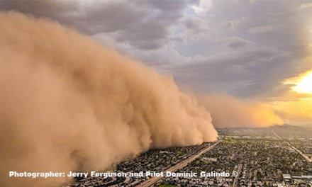 Massive Dust Storm and Monsoon hits Phoenix AZ